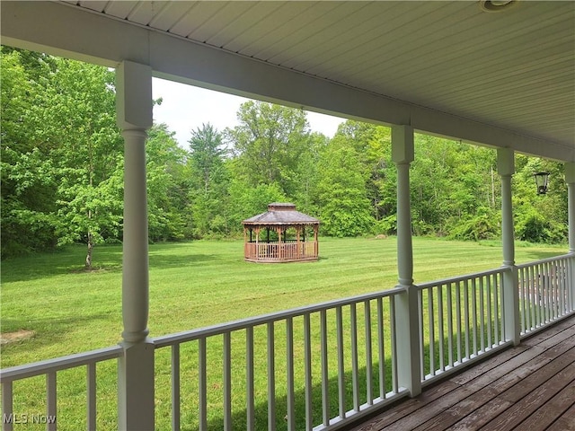 16604 Old State Rd, Middlefield, OH 44062 - view of green lawn with a gazebo