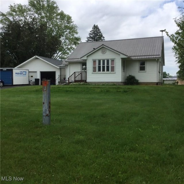 1009 Township Rd Unit 2156, Ashland, OH 44805 - ranch-style home featuring a front lawn and metal roof
