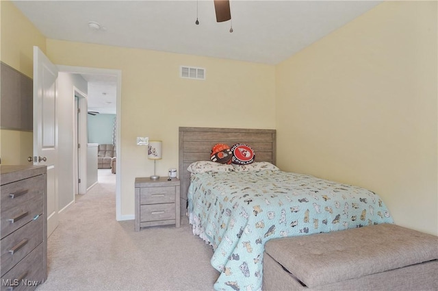 2562 Gianni Way, Richfield, OH 44286 - bedroom featuring light carpet, baseboards, and ceiling fan