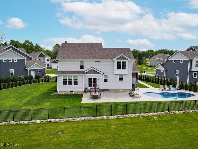 2562 Gianni Way, Richfield, OH 44286 - rear view of property featuring a patio area, crawl space, a residential view, and roof with shingles
