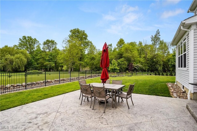 2562 Gianni Way, Richfield, OH 44286 - view of patio / terrace featuring view of scattered trees and outdoor dining space
