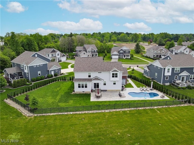 2562 Gianni Way, Richfield, OH 44286 - aerial perspective of suburban area featuring a pool