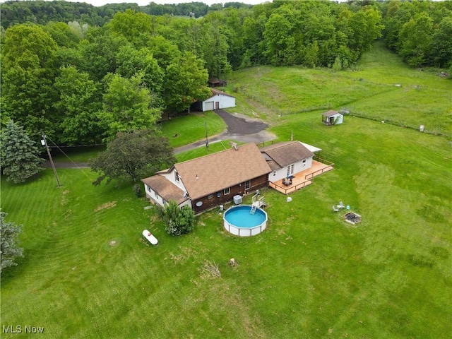 9434 Trinity Church Rd, Lisbon, OH 44432 - view from above of property featuring a forest