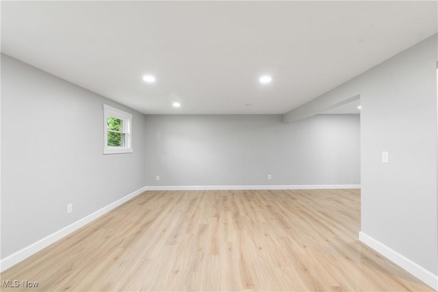 4426 Dueber Ave SW, Canton, OH 44706 - unfurnished room featuring recessed lighting, light wood-style flooring, and baseboards