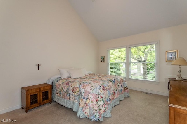 83 Haskell Dr, Bratenahl, OH 44108 - carpeted bedroom featuring vaulted ceiling and baseboards