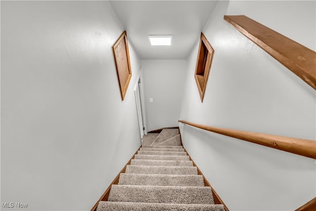 3304 Tangent St, Youngstown, OH 44502 - staircase featuring carpet