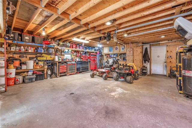 13014 Cherry Ln, Chesterland, OH 44026 - garage with a workshop area