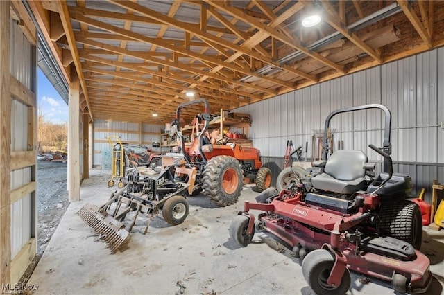 10366 Immel St NE, Canton, OH 44721 - garage featuring metal wall