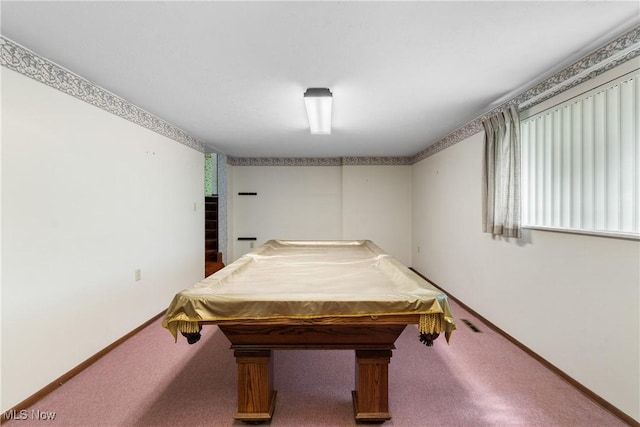 4512 Conestoga Trl, Copley, OH 44321 - recreation room featuring carpet flooring, billiards, and baseboards