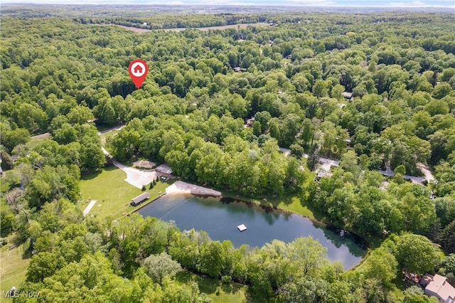 4512 Conestoga Trl, Copley, OH 44321 - bird's eye view of a heavily wooded area and a large body of water