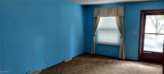 564 Stephens Rd, Akron, OH 44312 - unfurnished room with carpet floors and a textured ceiling