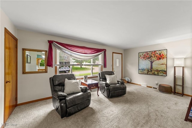 425 Warwick St, Akron, OH 44305 - living area featuring carpet and baseboards