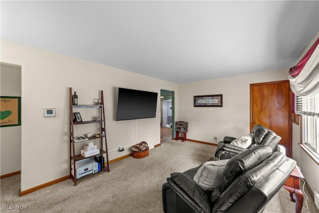 425 Warwick St, Akron, OH 44305 - living room featuring carpet floors and baseboards