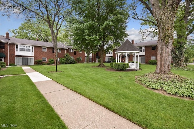 2932 Pease Dr Unit 210, Rocky River, OH 44116 - view of green lawn featuring a gazebo