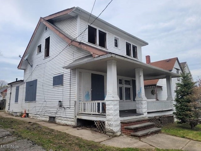 3474 W 60th St, Cleveland, OH 44102 - view of front of home featuring covered porch