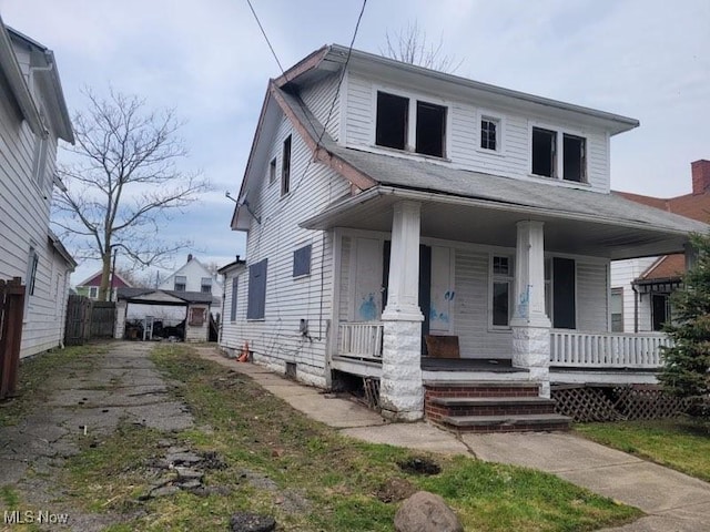 3474 W 60th St, Cleveland, OH 44102 - view of front of house featuring a porch
