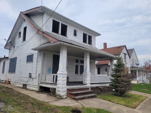3474 W 60th St, Cleveland, OH 44102 - view of front facade featuring a porch