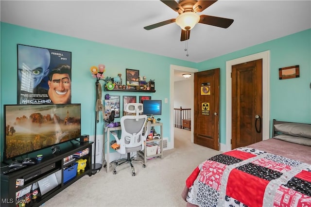 70 Samaritan Ave, Ashland, OH 44805 - carpeted bedroom with a ceiling fan