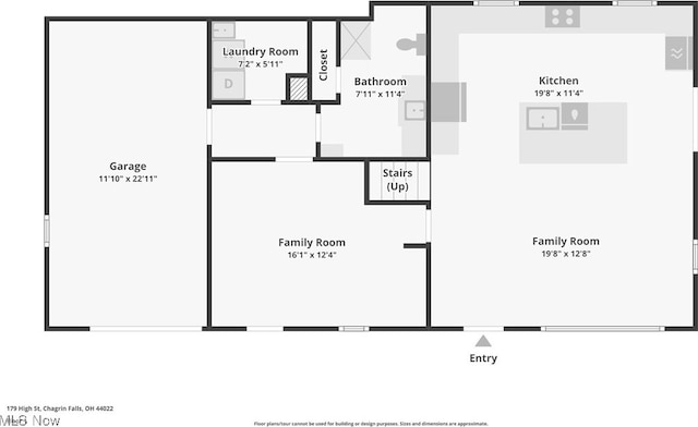 179 High St, Chagrin Falls, OH 44022 - floor plan / room layout