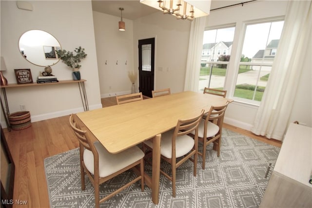 3253 Seven Bridges Rd, Medina, OH 44256 - dining area featuring wood finished floors and baseboards