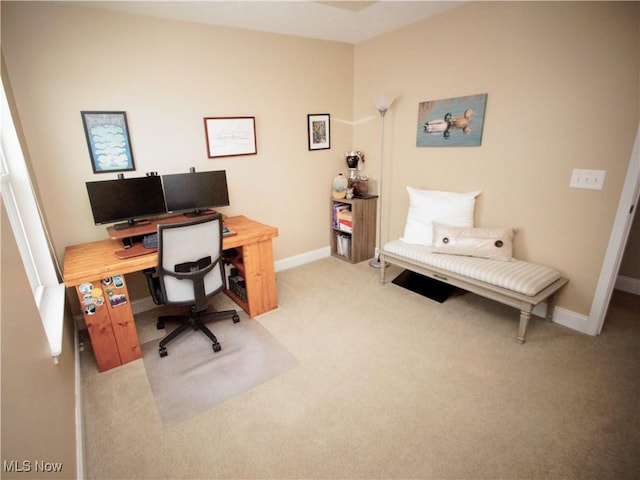 3253 Seven Bridges Rd, Medina, OH 44256 - office area with light carpet and baseboards