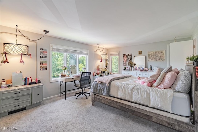 30699 Gates Mills Blvd, Pepper Pike, OH 44124 - bedroom featuring light carpet, an office area, and baseboards