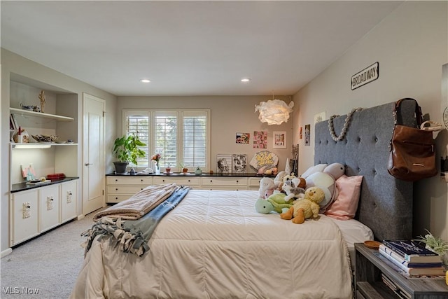 30699 Gates Mills Blvd, Pepper Pike, OH 44124 - bedroom featuring light carpet and recessed lighting