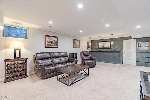 30699 Gates Mills Blvd, Pepper Pike, OH 44124 - carpeted living area featuring recessed lighting and crown molding