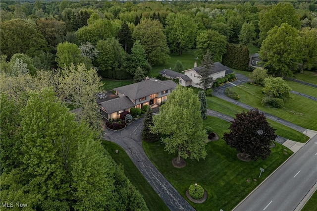 30699 Gates Mills Blvd, Pepper Pike, OH 44124 - aerial view of property and surrounding area with a heavily wooded area