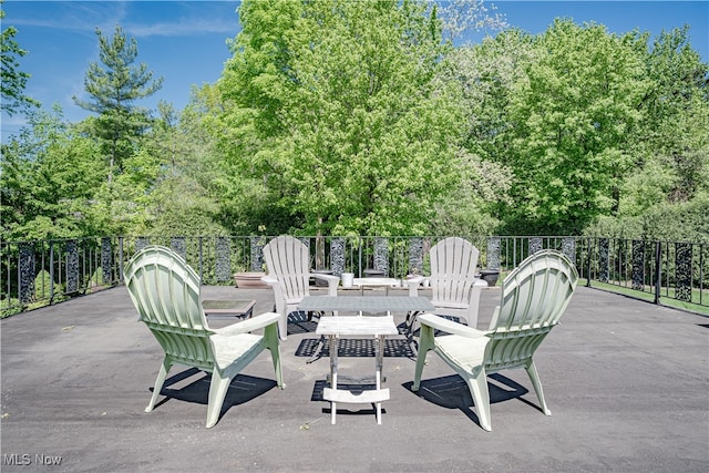 30699 Gates Mills Blvd, Pepper Pike, OH 44124 - view of patio with view of wooded area