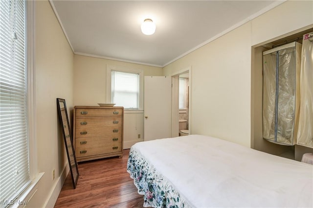 44 W Vine St, Oberlin, OH 44074 - bedroom with ornamental molding and wood finished floors