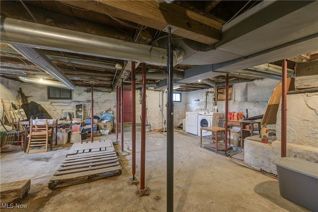 44 W Vine St, Oberlin, OH 44074 - basement featuring independent washer and dryer