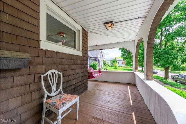 44 W Vine St, Oberlin, OH 44074 - view of wooden porch