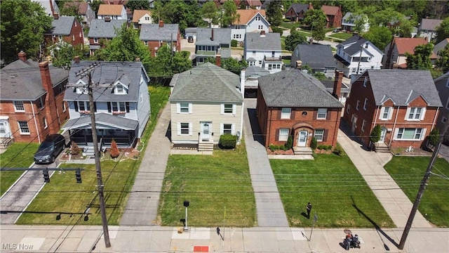 13641 Cedar Rd, University Heights, OH 44118 - aerial perspective of suburban area