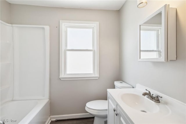 13641 Cedar Rd, University Heights, OH 44118 - bathroom with healthy amount of natural light, vanity, and toilet