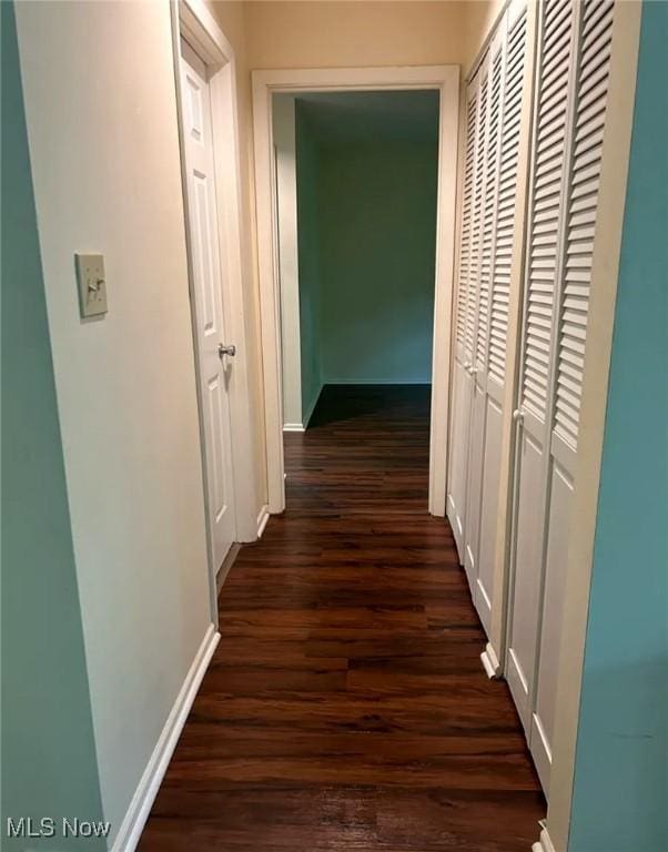 1808 Stoney Run Cir, Broadview Heights, OH 44147 - hallway with dark wood finished floors and baseboards