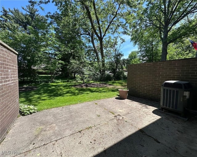 547 Towns Ln Unit 129, Richmond Heights, OH 44143 - view of patio with central AC