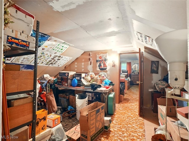 3912 Austinburg Rd, Ashtabula, OH 44004 - additional living space featuring vaulted ceiling and carpet
