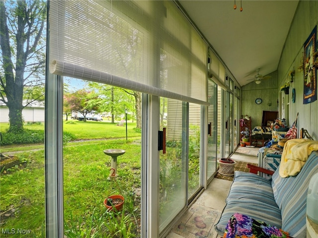 3912 Austinburg Rd, Ashtabula, OH 44004 - sunroom with a ceiling fan