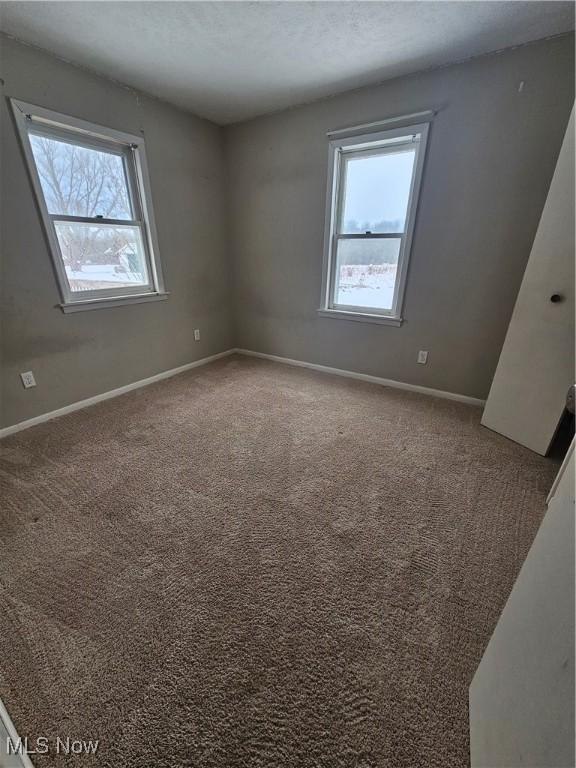 2889 State Route 46 S, Jefferson, OH 44047 - unfurnished room with plenty of natural light, baseboards, and carpet