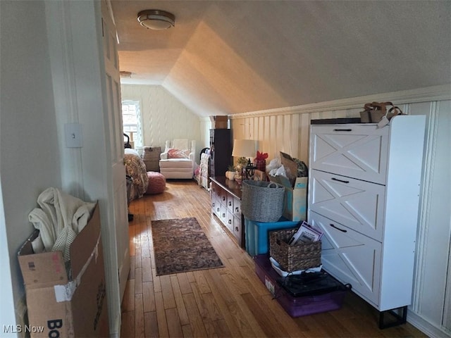 1505 N 14th St, Cambridge, OH 43725 - bedroom with wood-type flooring and vaulted ceiling