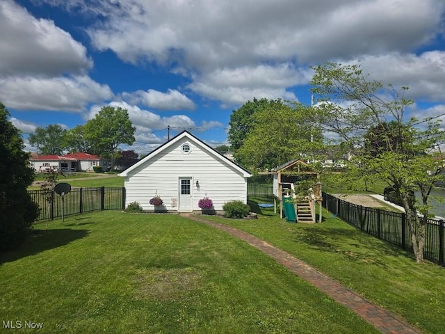 1505 N 14th St, Cambridge, OH 43725 - back of house with a playground