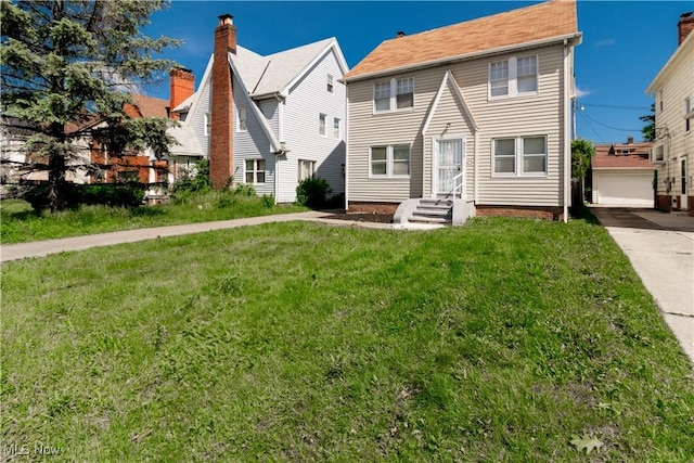 3525 Raymont Rd, University Heights, OH 44118 - view of front of home with a front lawn