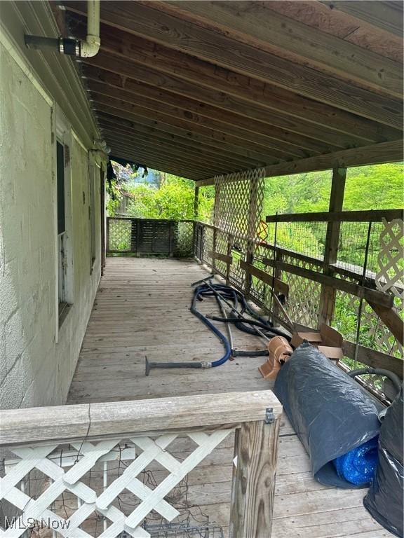 231 Pine St, Weirton, WV 26062 - view of wooden terrace