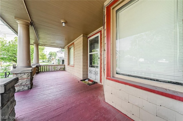 5100 Greenhurst Dr, Maple Heights, OH 44137 - view of wooden porch