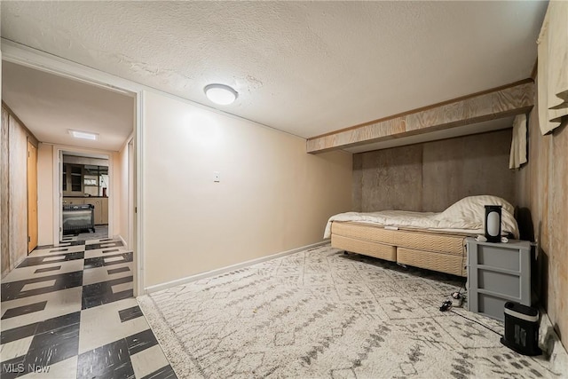 3573 Severn Rd, Cleveland Heights, OH 44118 - bedroom featuring tile patterned floors and a textured ceiling