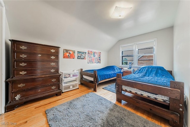3573 Severn Rd, Cleveland Heights, OH 44118 - bedroom with lofted ceiling and light wood finished floors