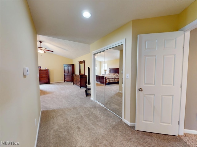 4171 Appleridge Ln, Richfield, OH 44286 - hall featuring carpet floors, baseboards, and lofted ceiling