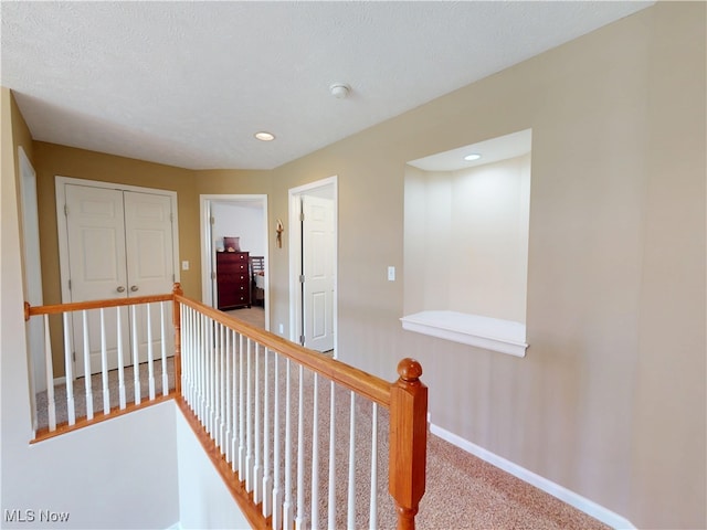 4171 Appleridge Ln, Richfield, OH 44286 - corridor with carpet floors, baseboards, an upstairs landing, and recessed lighting