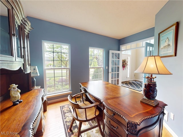 4171 Appleridge Ln, Richfield, OH 44286 - home office with light wood-style flooring and baseboards